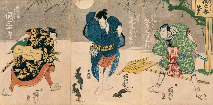 原画　アビニョンの村の窓辺のタロピョン Kuniyoshi Project